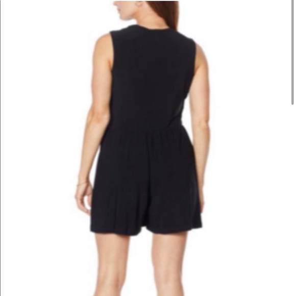 Annalee + Hope Faux Wrap Romper Color Black - Picture 2 of 5